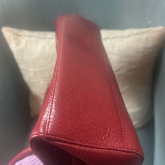 HOBO Red Leather Shoulder Bag - Picture 6 of 8